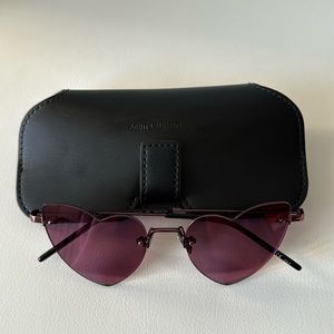 Saint Laurent Heart Shaped Sunglasses Case in Excellent Condition